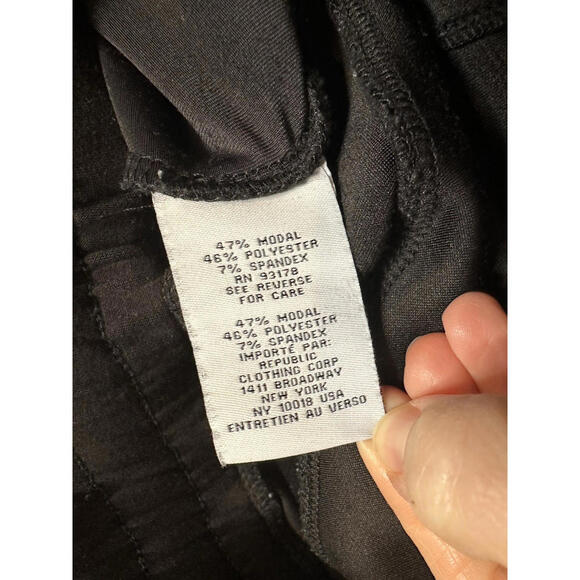 Magaschoni Jumpsuit S Sleeveless Round Neck Wide Leg Black Drawstring Minimalist - Picture 6 of 7